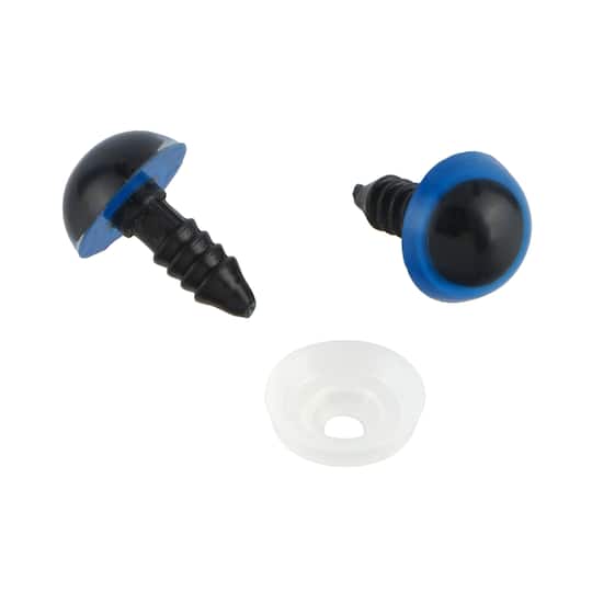 12mm Blue Craft Eyes, 6ct. by Loops & Threads®